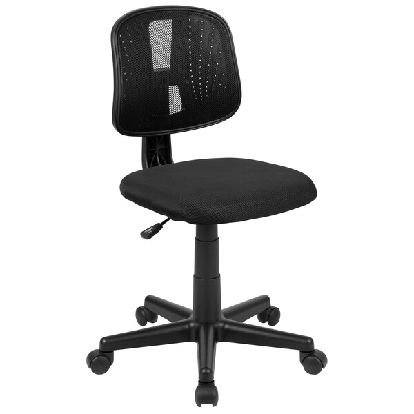 Flash Furniture Pivot Back Black Mesh Chair LF-134-BK-GG